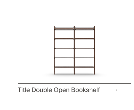 Title Double Open Bookshelf
