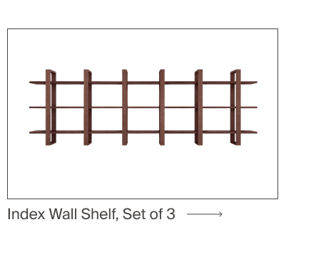 Index Wall Shelf, Set of 3