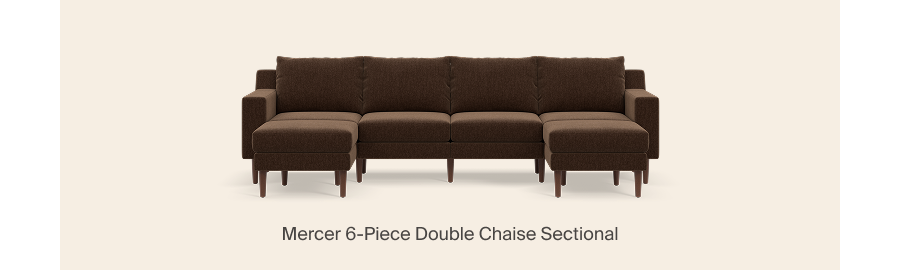 Mercer 6-Piece Double Chaise Sectional