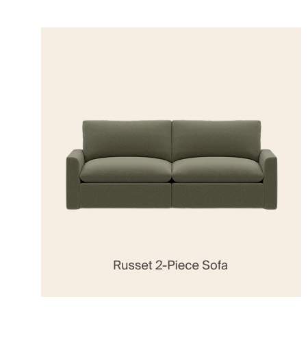 Russet 2-Piece Sofa