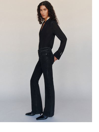 Noah Super Stretch Low Rise Bootcut Jeans