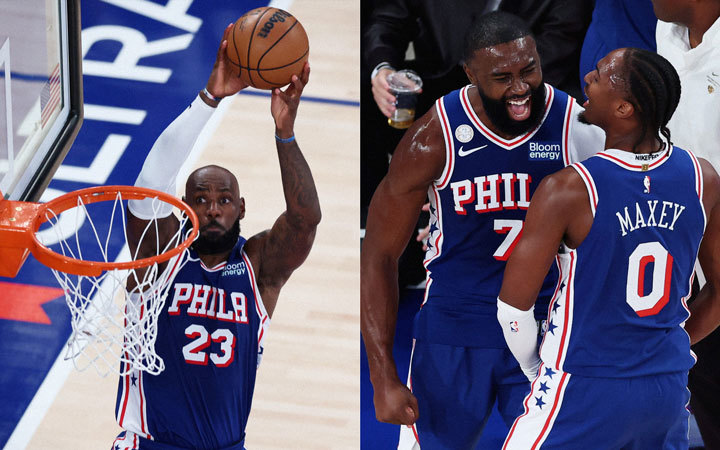 LeBron James, Jaylen Brown, Tyrese Maxey