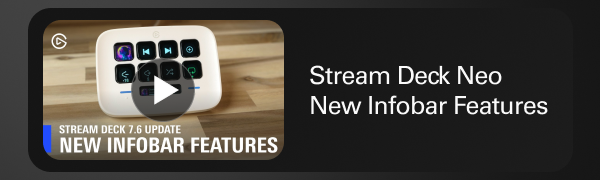 Stream Deck Neo New Infobar Features