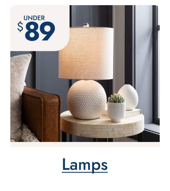 Shop Lamps under $89