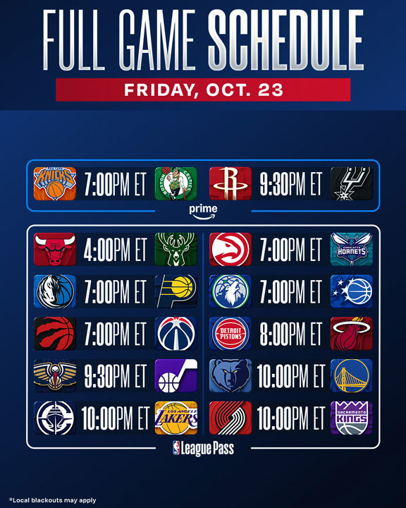 Tonight's Schedule