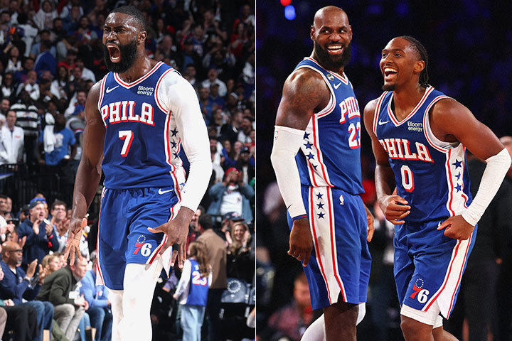 Jaylen Brown, LeBron James, Tyrese Maxey