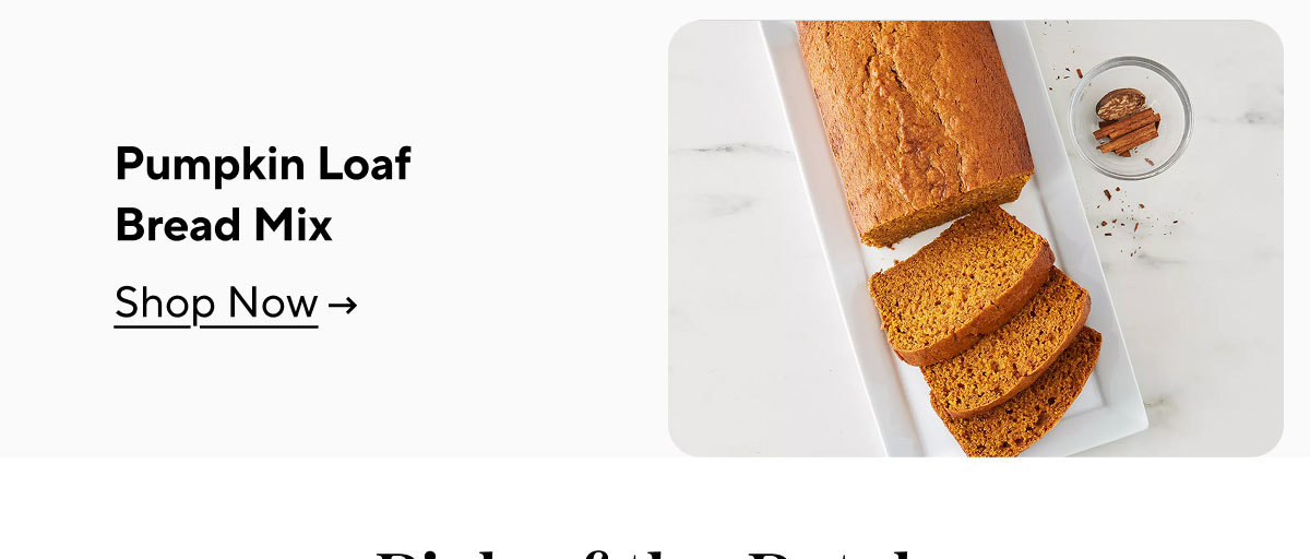 Pumpkin Loaf Bread Mix
