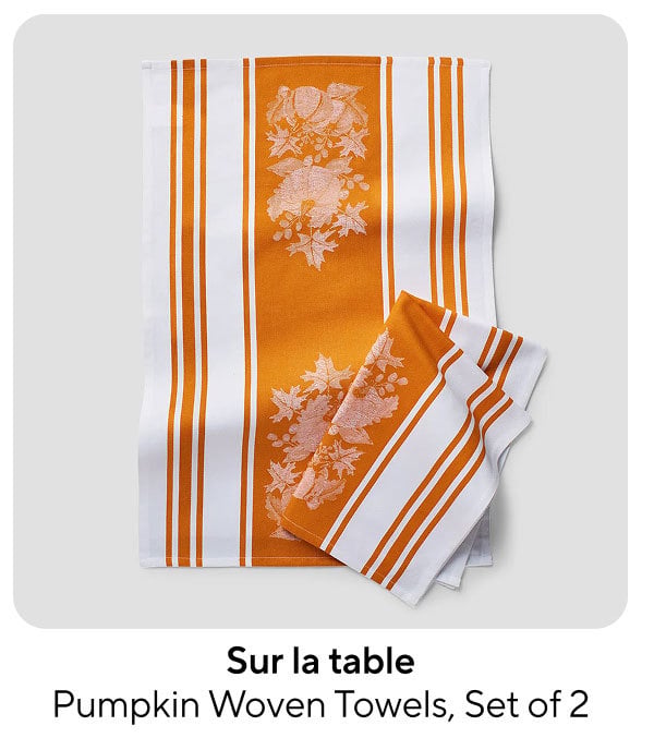 Sur la table Pumpkin Woven Towel
