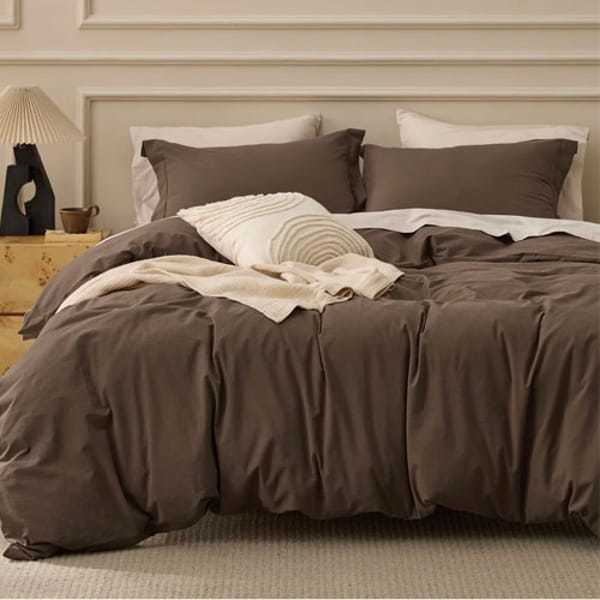 Bedsure 100% Cotton Duvet Cover Set $30