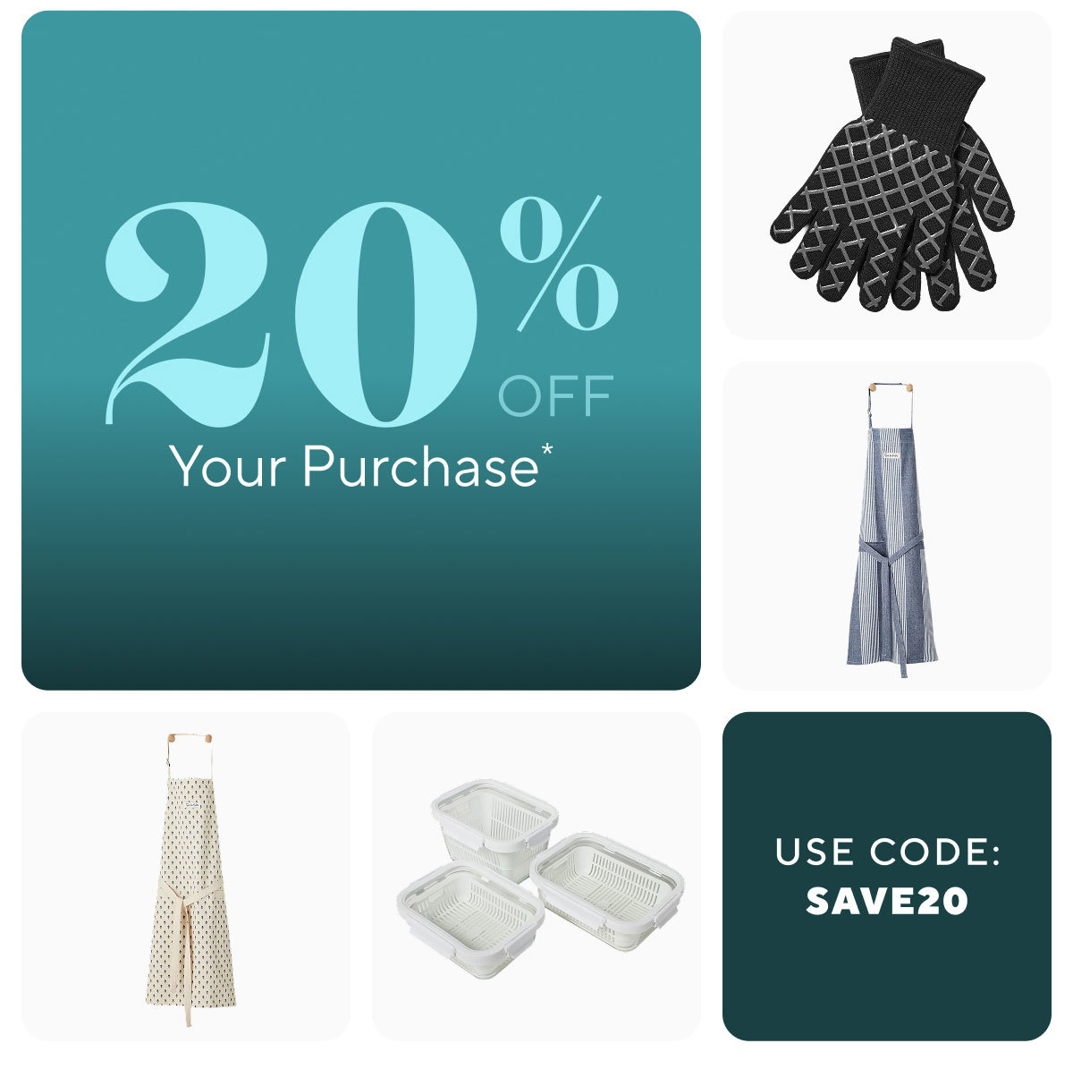   20% off everything you need for Thanksgiving