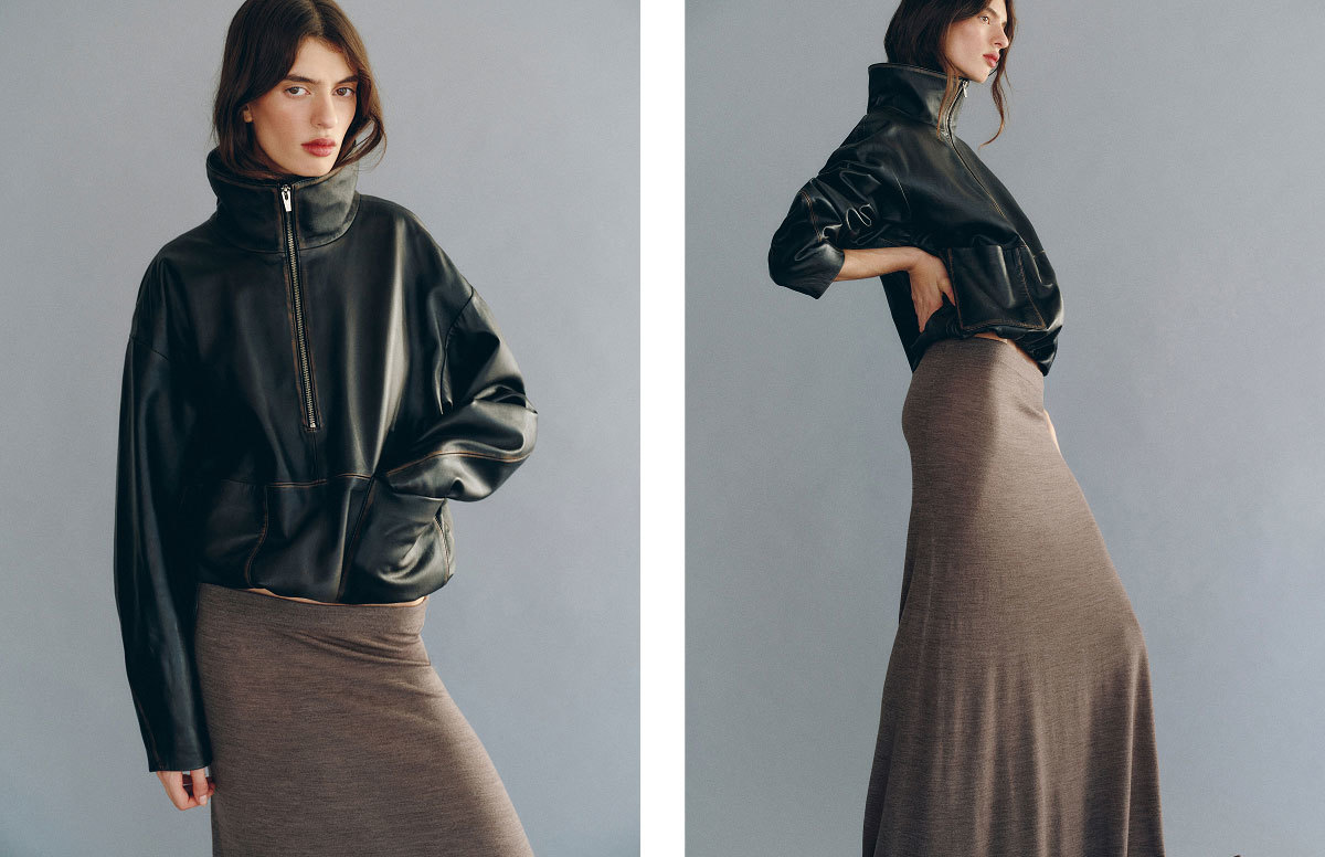 Veda Collins Leather Anorak