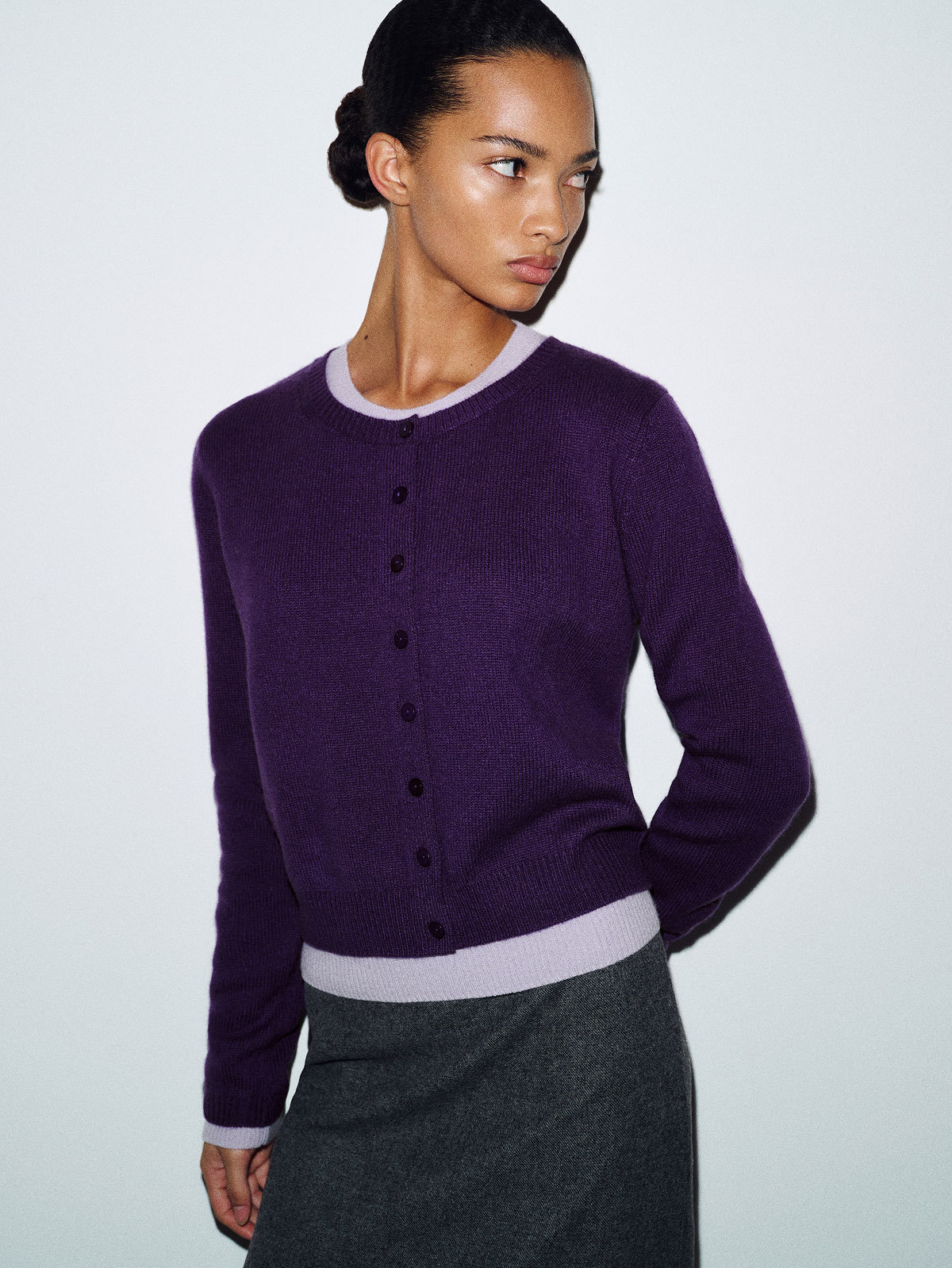 Clara Cashmere Crew Cardigan