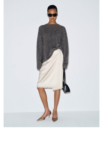 Charlotte Brushed Cashmere Crew Sweater