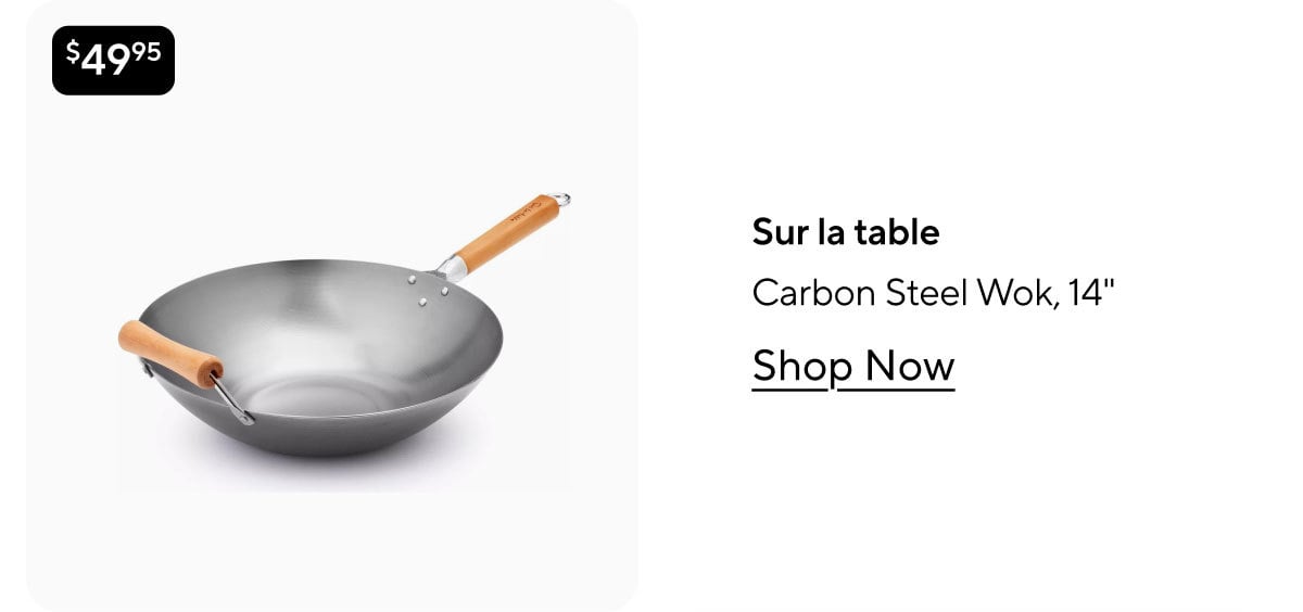 Sur la table Carbon Steel Wok, 14