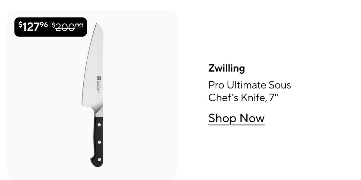 Zwilling Pro Ultimate Sous Chef's Knife, 7